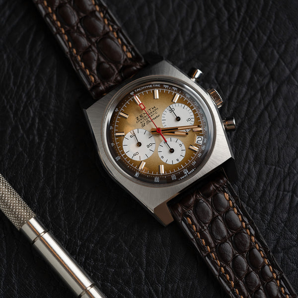 Alligator Watch Straps - Round Scale | Genteel Handmade display picture 3