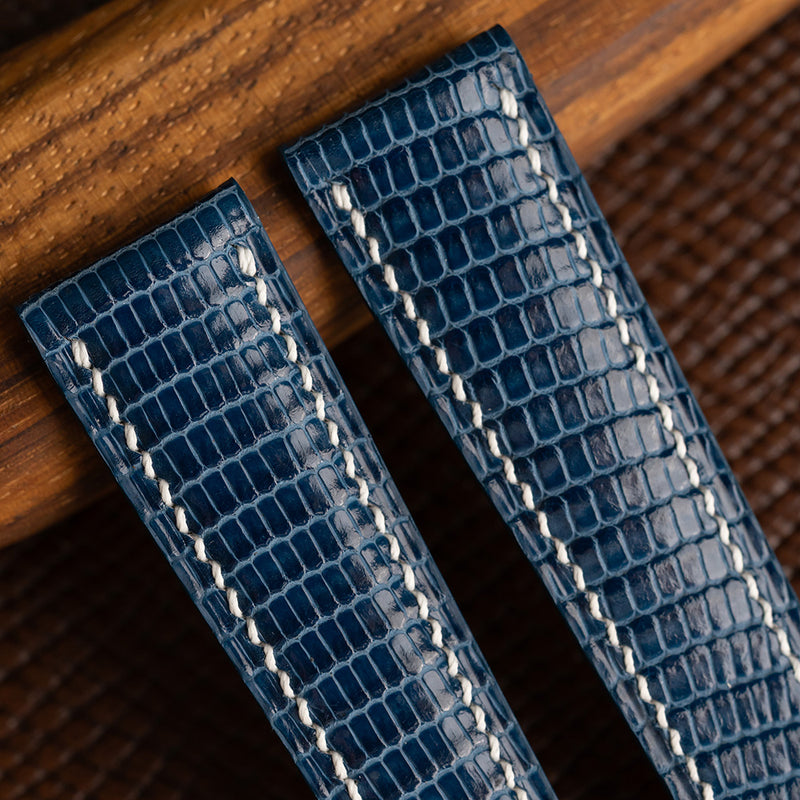 Blue lizard strap - padded design