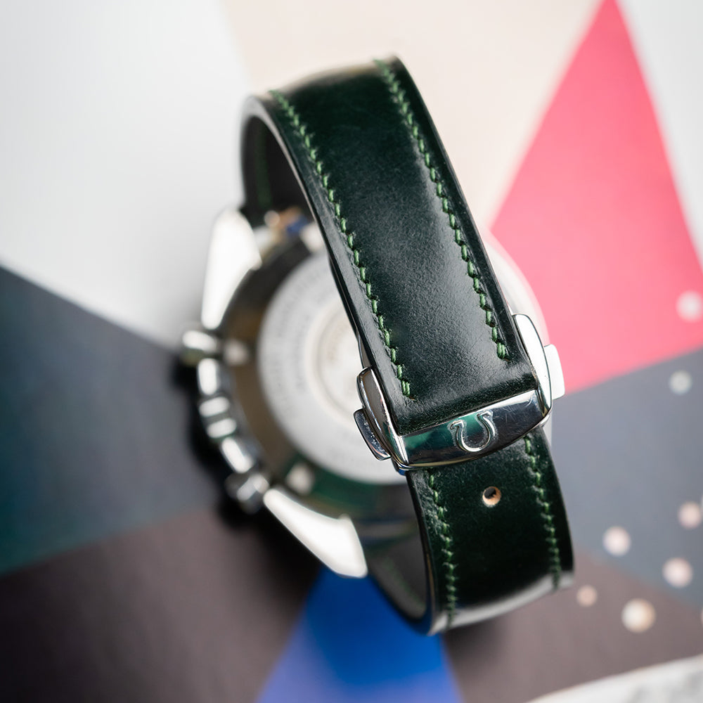 Shell Cordovan Omega-Style Deployant Straps