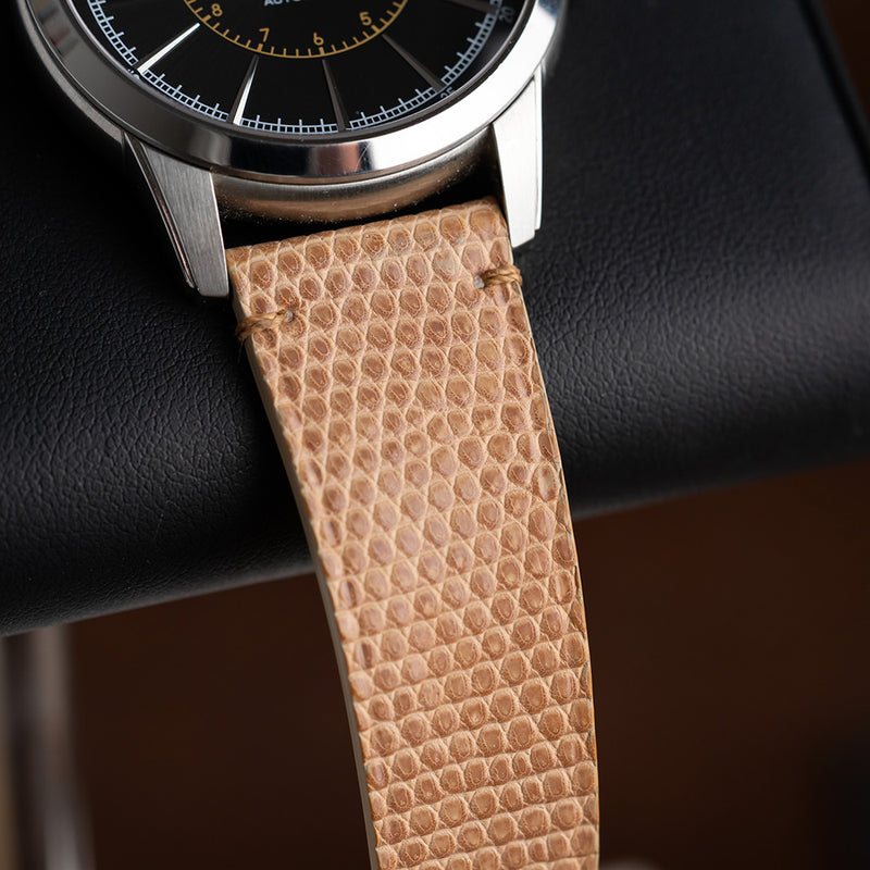 Tan lizard strap