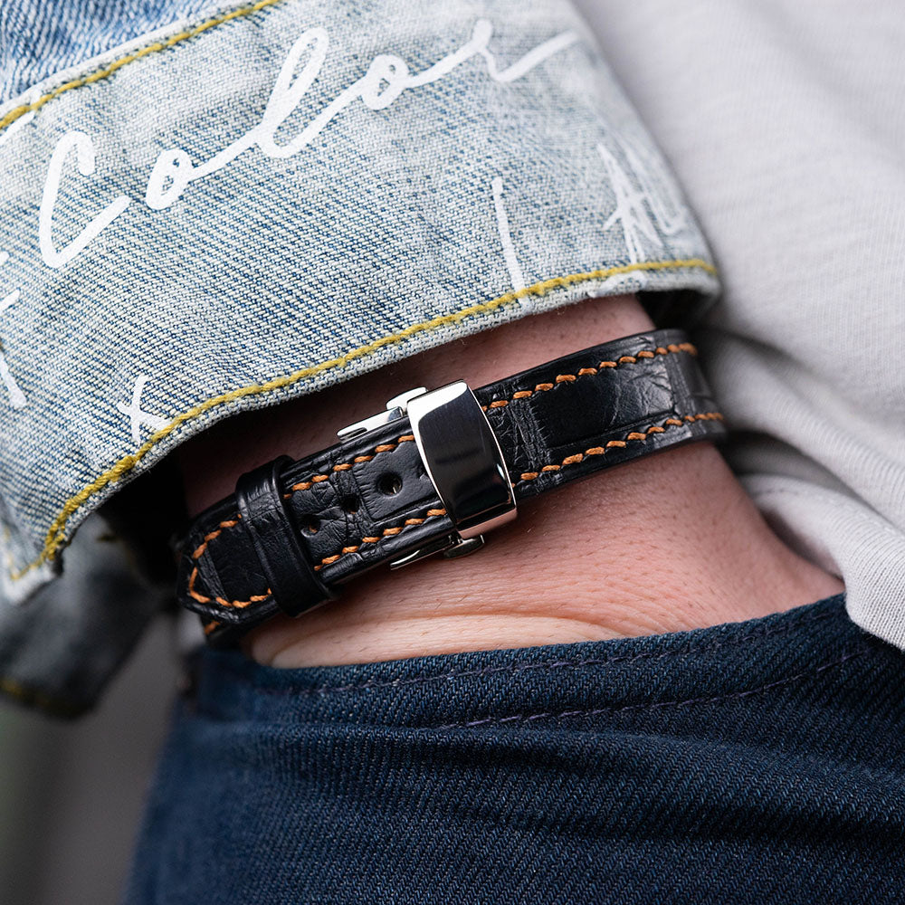 Alligator/Crocodile Leather Bracelet
