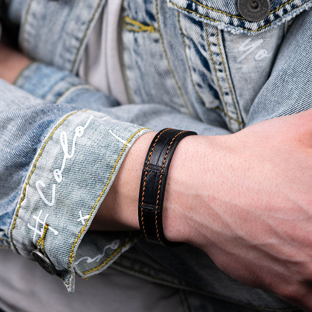 Alligator/Crocodile Leather Bracelet