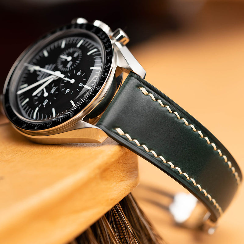 Shell Cordovan Omega-Style Deployant Straps