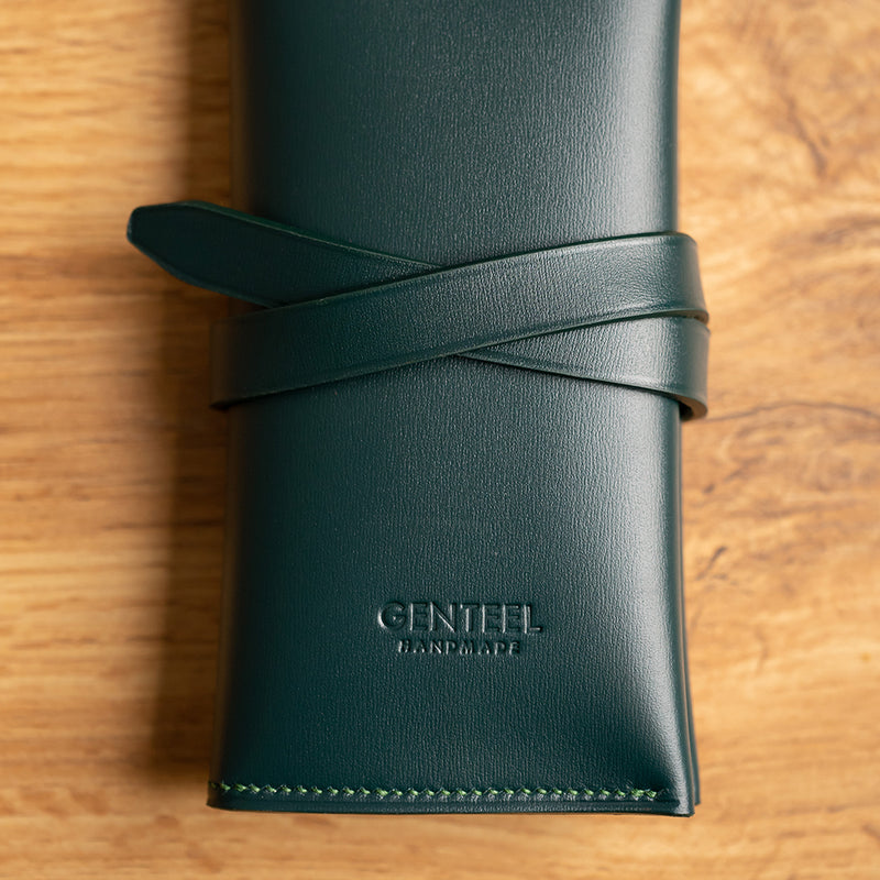 Racing Green Calf Watch Roll